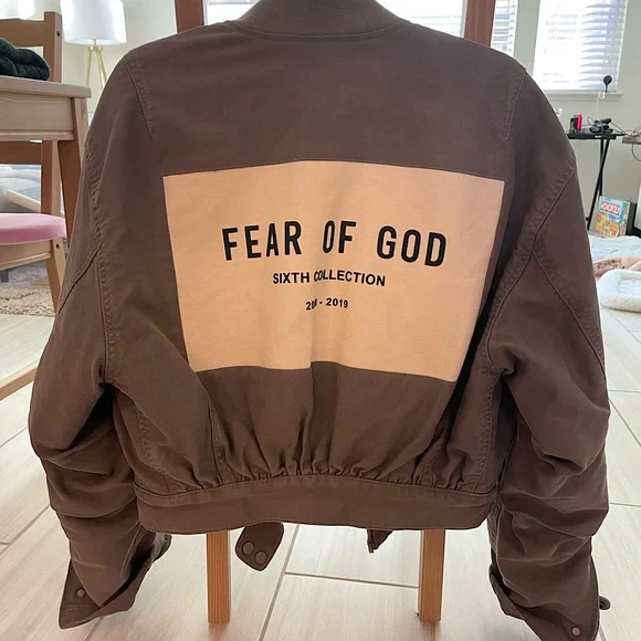 ジャケット・アウター Fear of god 6th bomber jacket Fear of God Black Sixth Collection Bomber Jacket Fear Of God